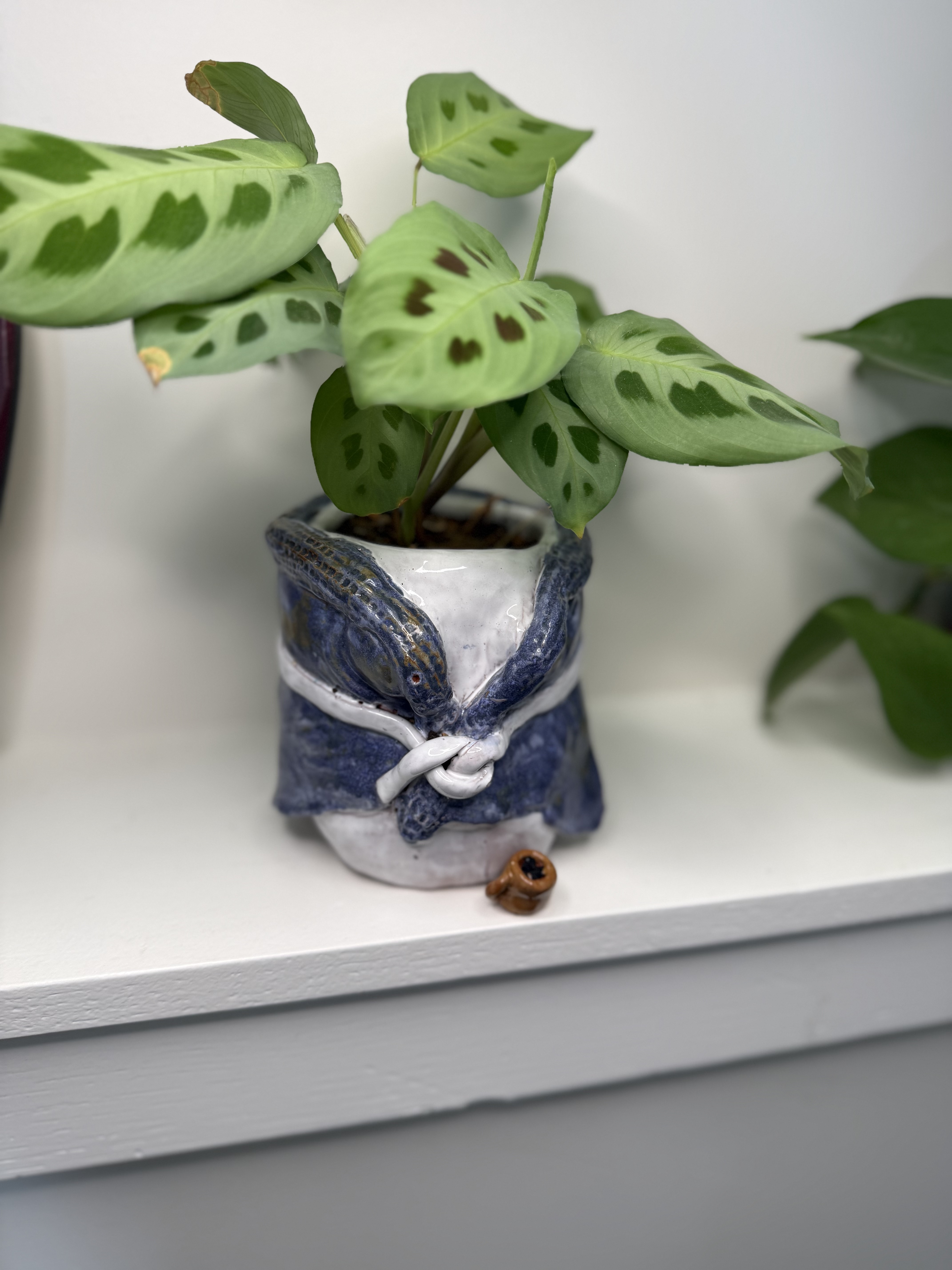 One More Cup, a figure curled around a warm mug